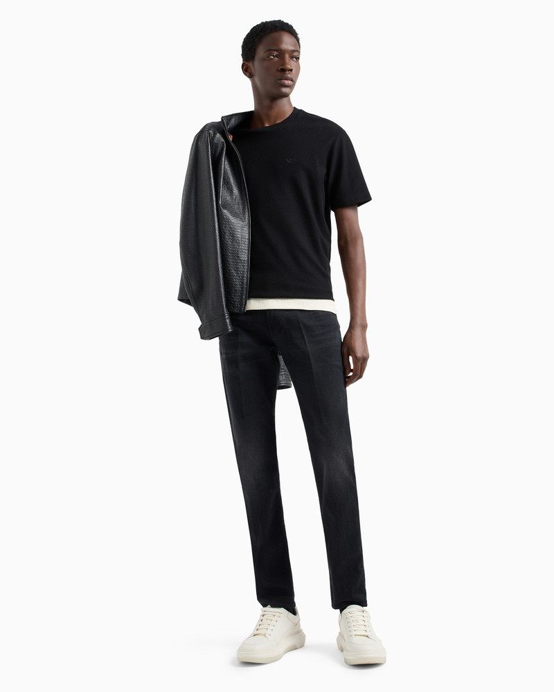 EMPORIO ARMANI J06 Slim-fit jeans in 12 oz comfort denim outlook