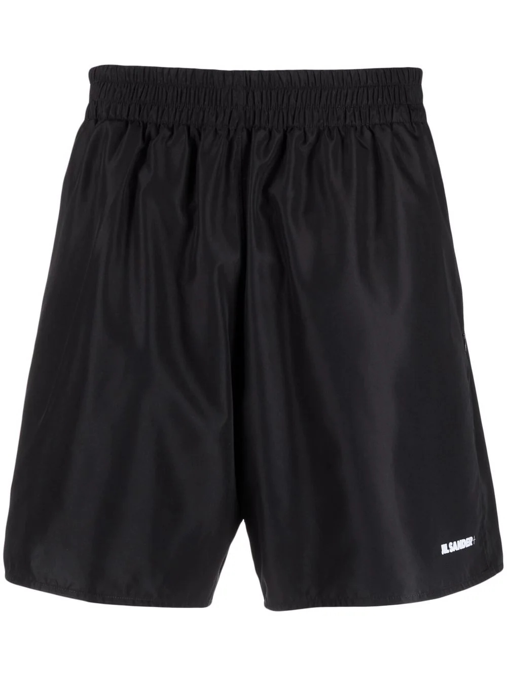 logo-print track shorts - 1