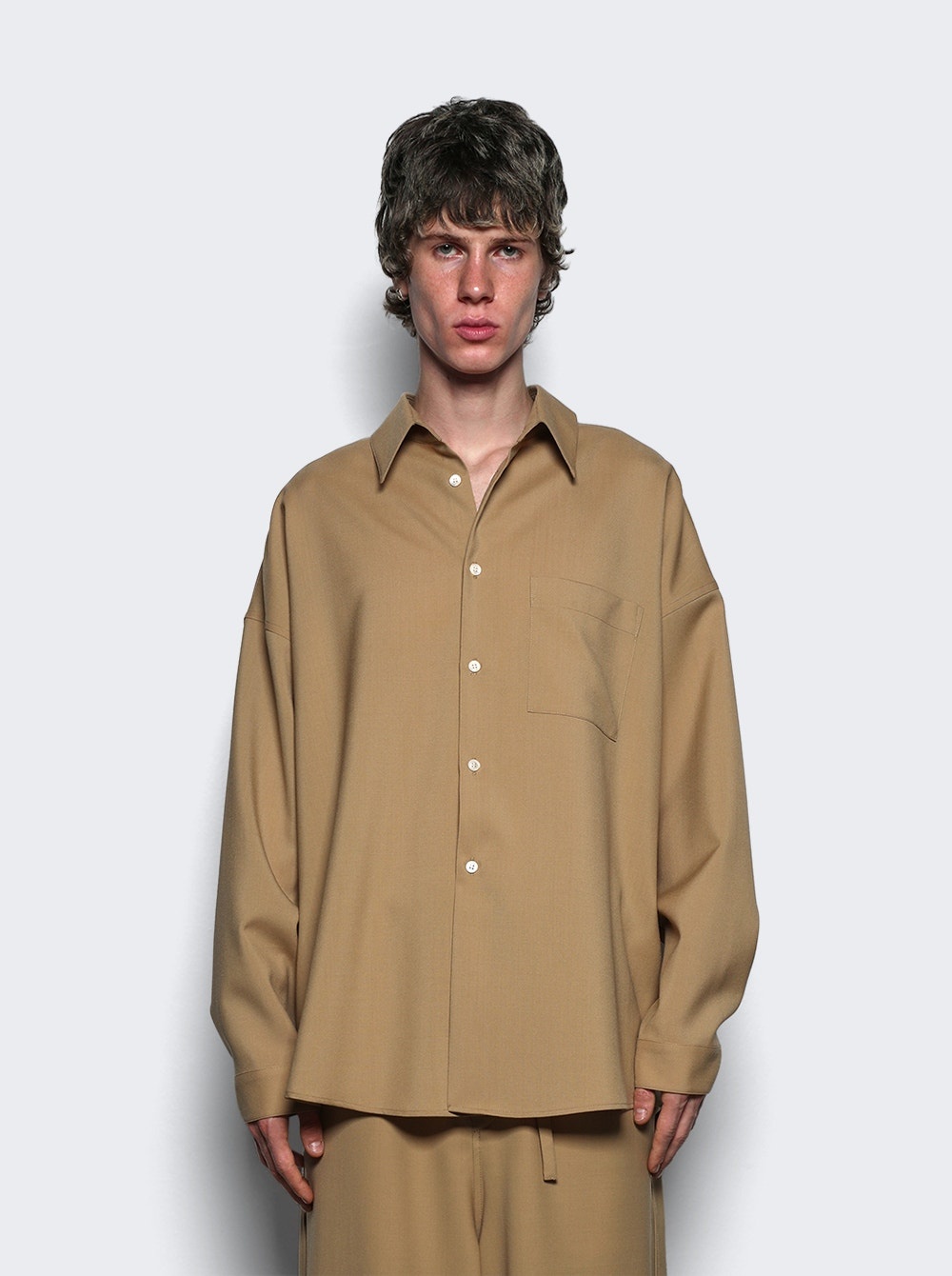 Long Sleeve Shirt Beige - 3