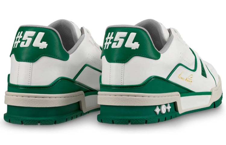 LOUIS VUITTON Trainer Sneakers 'White Green' 1A54HM - 3