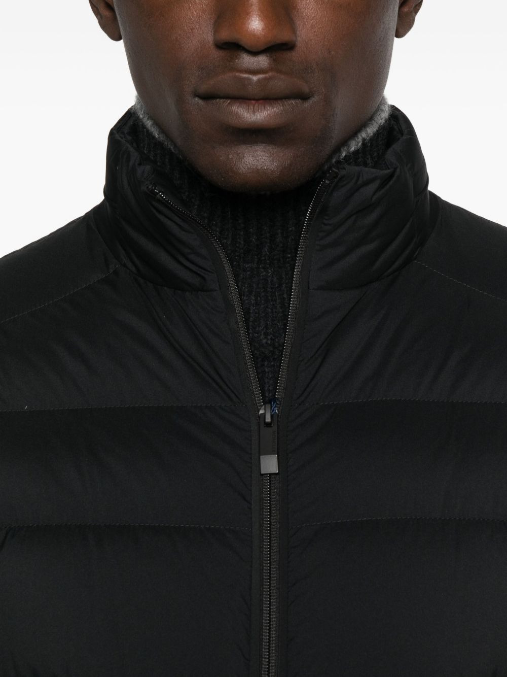 quilted zip-up jacket - 5