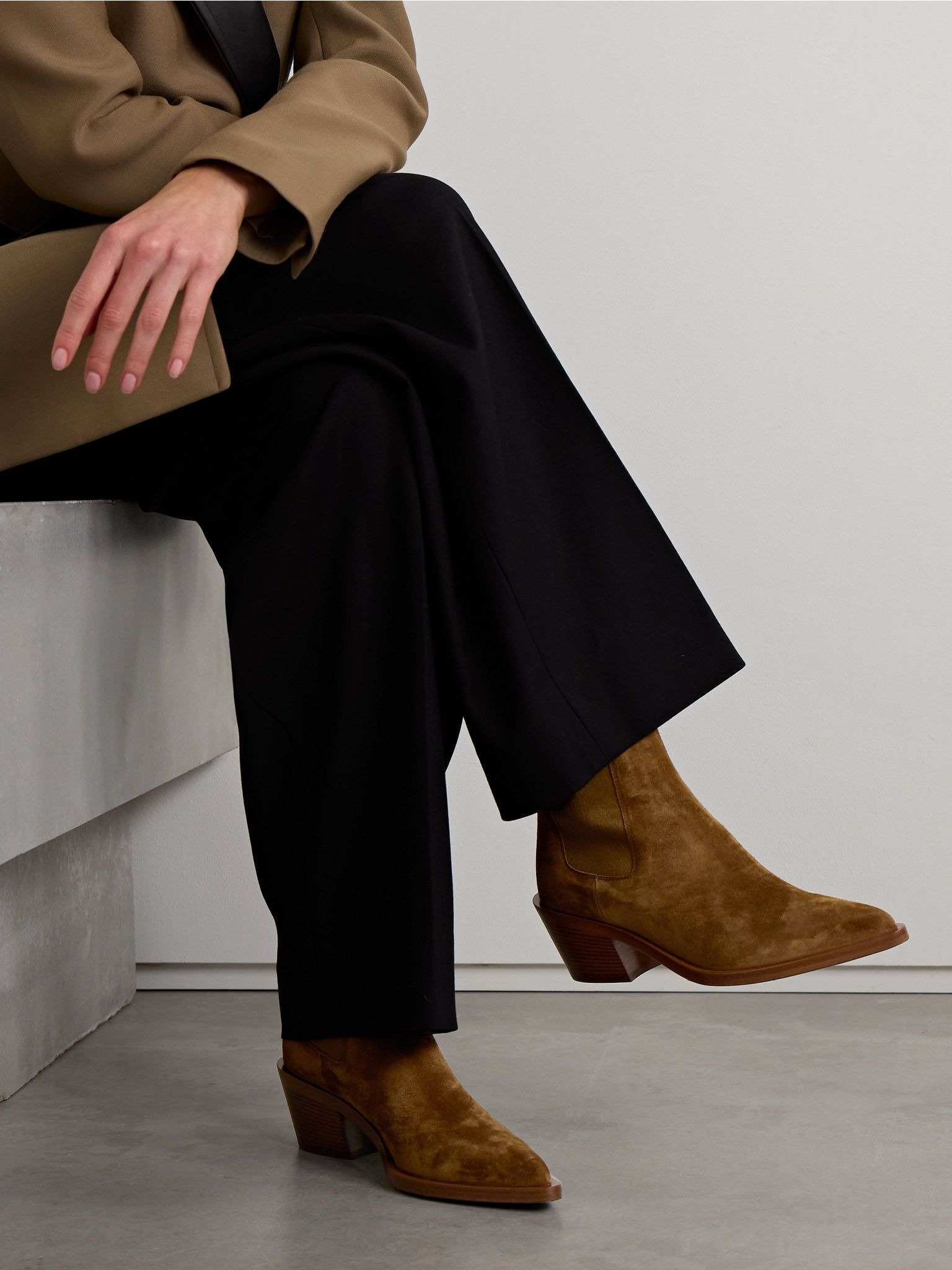 Wylie 60 suede Chelsea boots Tan - 2