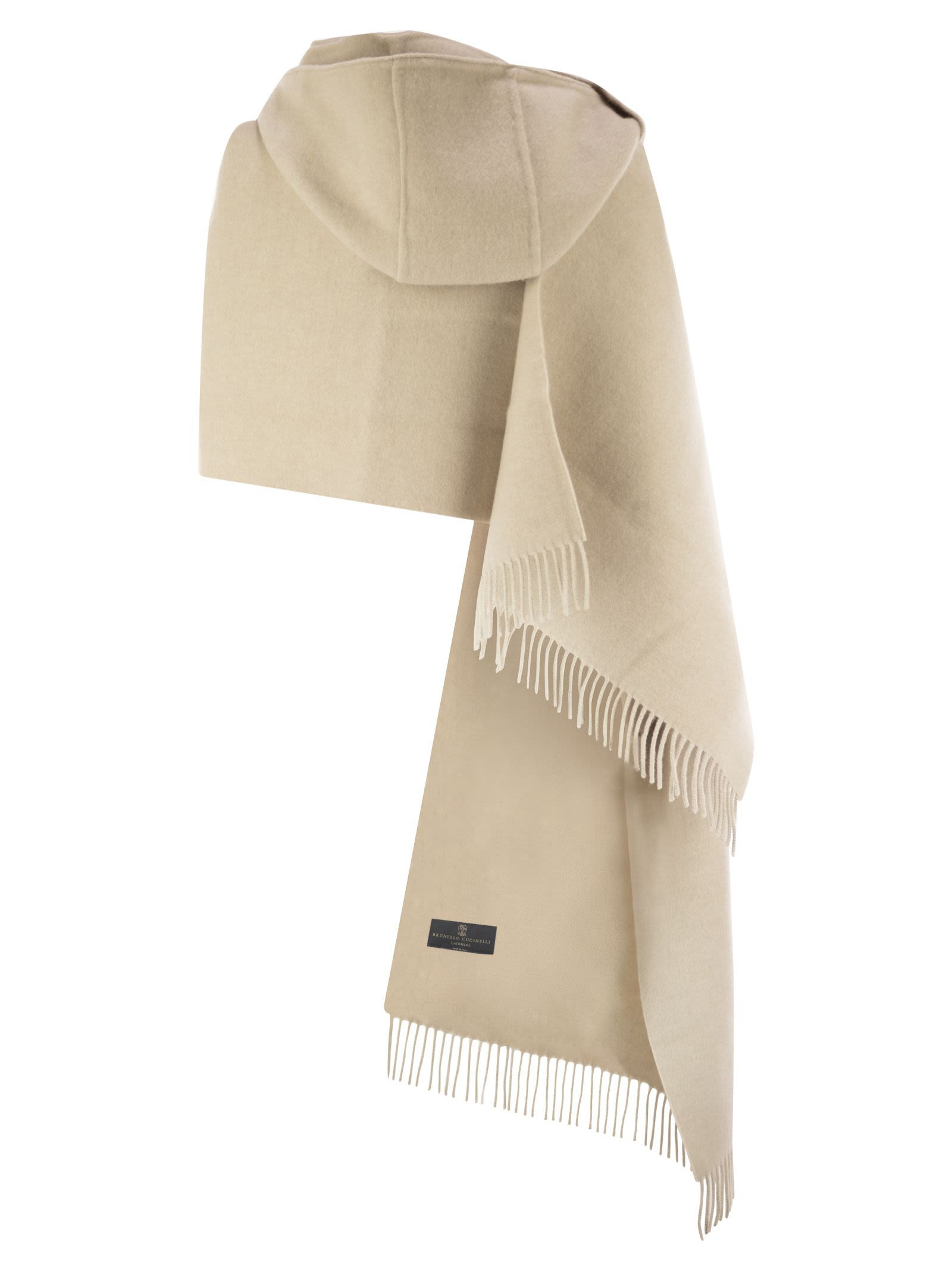 Brunello Cucinelli Women Wool And Cashmere Knit Scarf With Hood - 2