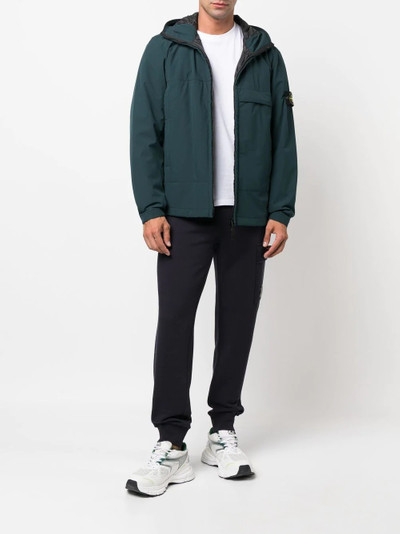 Stone Island zip-fastening hooded jacket outlook