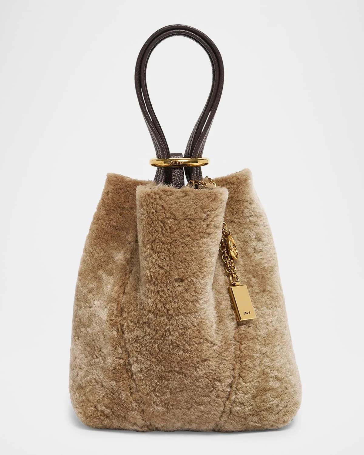 Spin Mini Shearling Tote Bag - 1