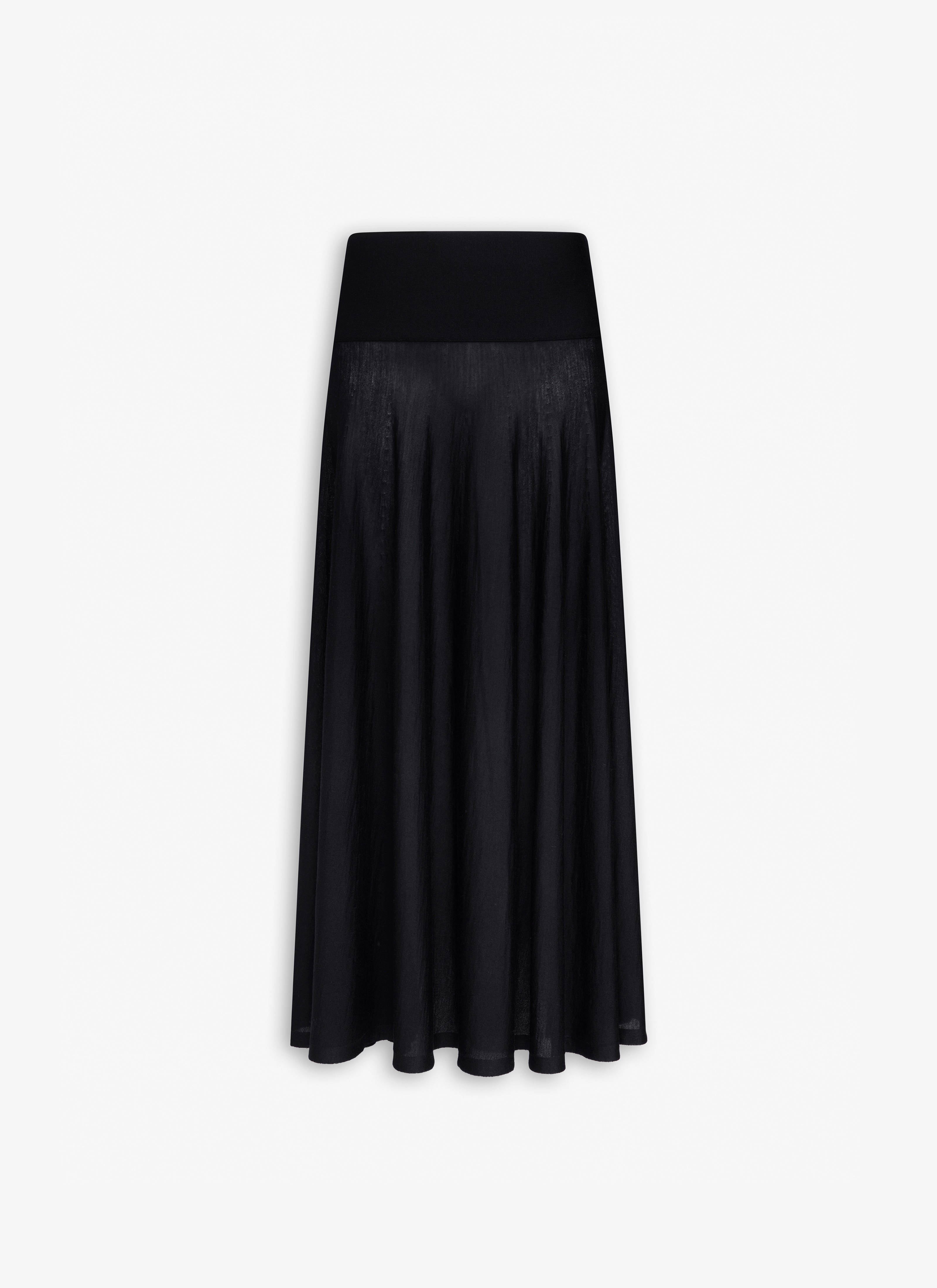 MERINO WOOL MAXI SKIRT - 1