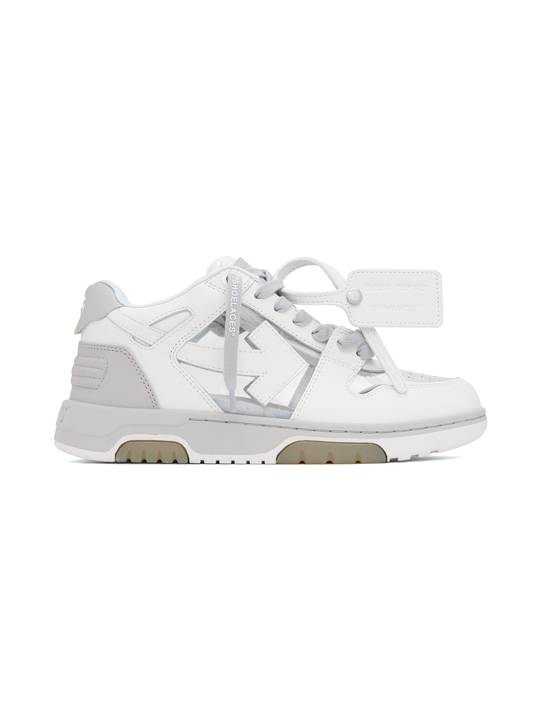 Gray & White Out Of Office Sneakers - 1