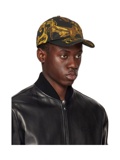 VERSACE JEANS COUTURE Black & Gold Baseball Cap outlook