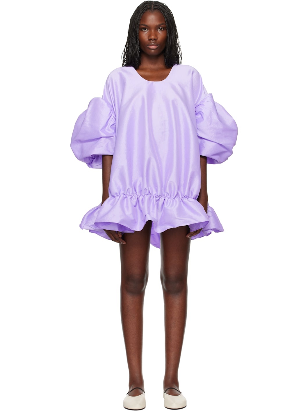 SSENSE Exclusive Purple Gigi Minidress - 1