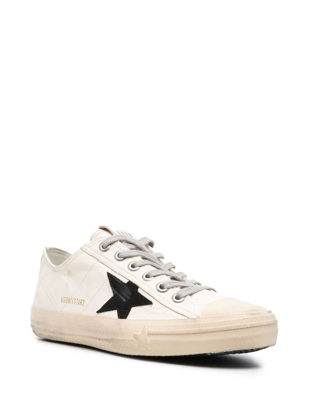 leather low-top sneakers - 2