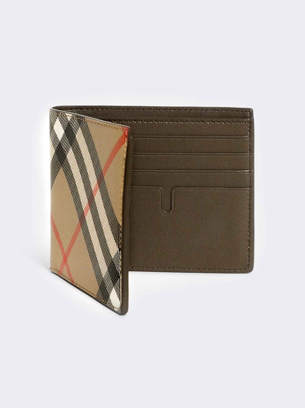 Check Bifold Wallet Sand - 2