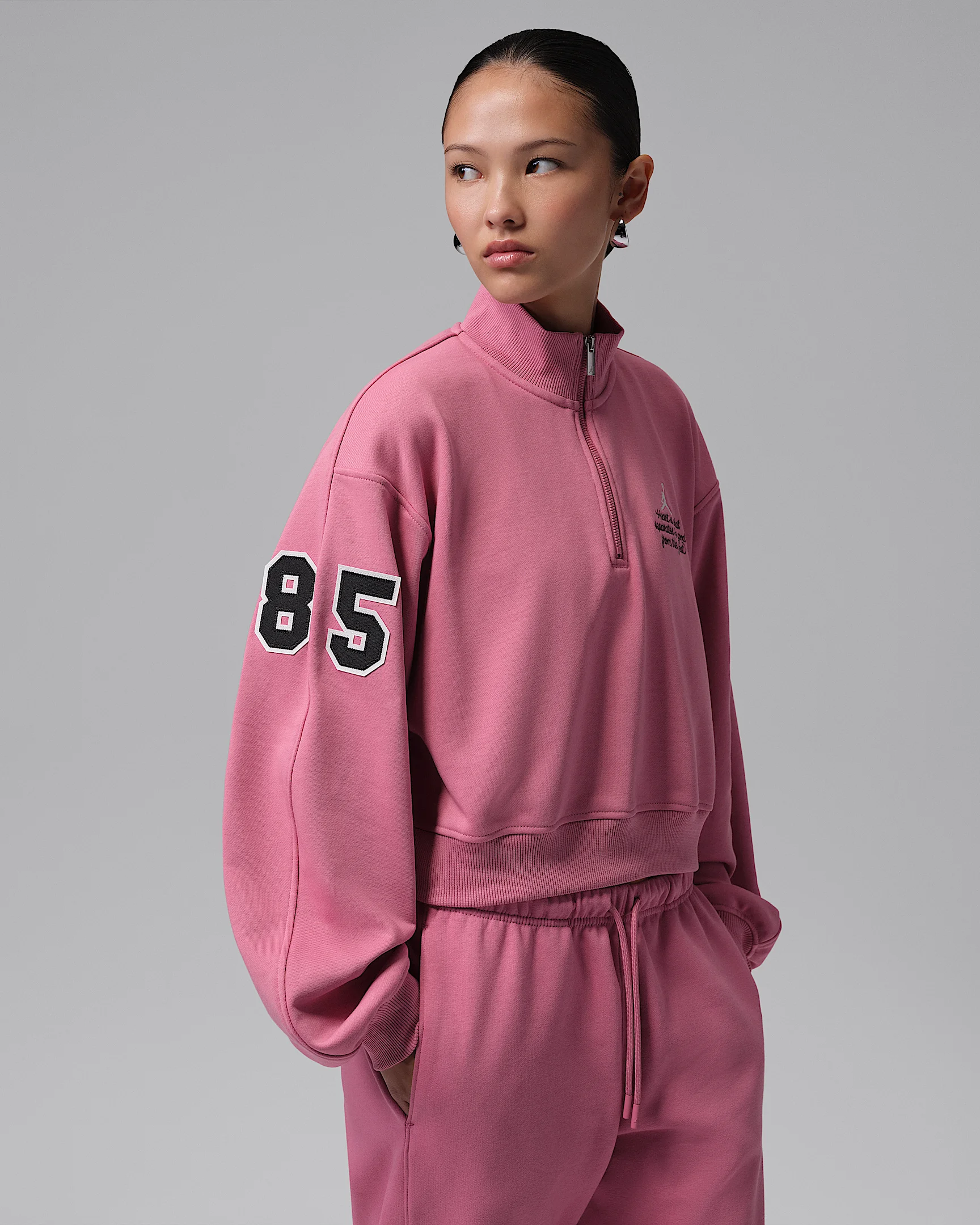 Jordan Brooklyn Fleece Women's Cropped 1/4-Zip Top - 1