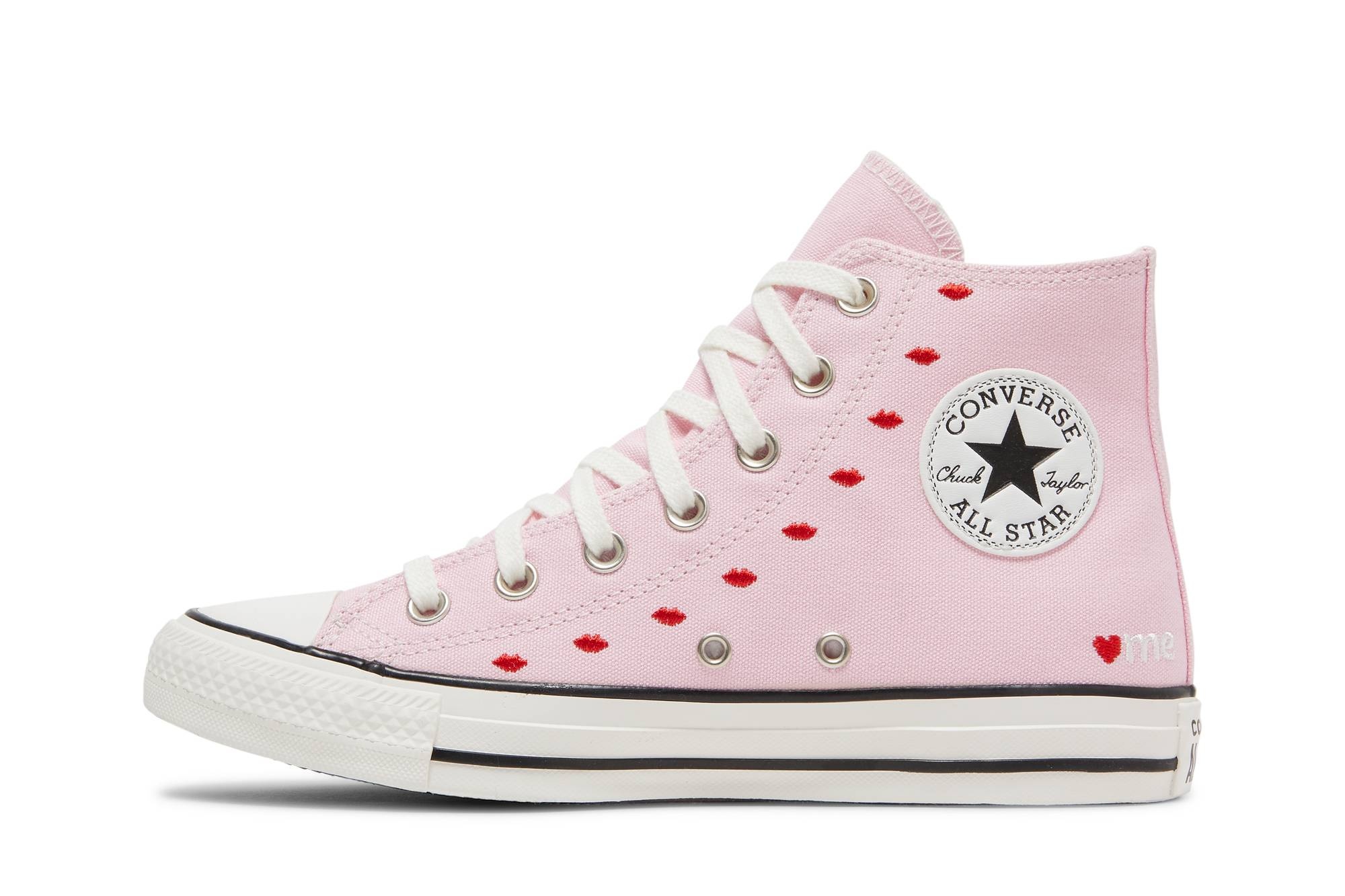 Wmns Chuck Taylor All Star High 'Embroidered Hearts - Cherry Blossom' - 3