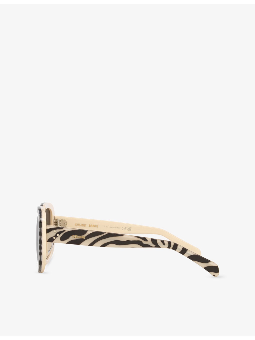 CL40299U Square-Frame Zebra-Print Acetate Sunglasses - 3