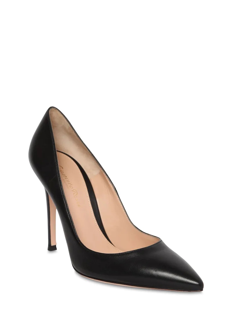 105MM GIANVITO LEATHER PUMPS - 4