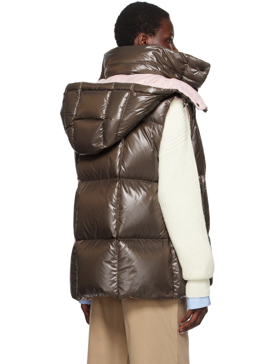 Brown Luzule Down Vest - 3