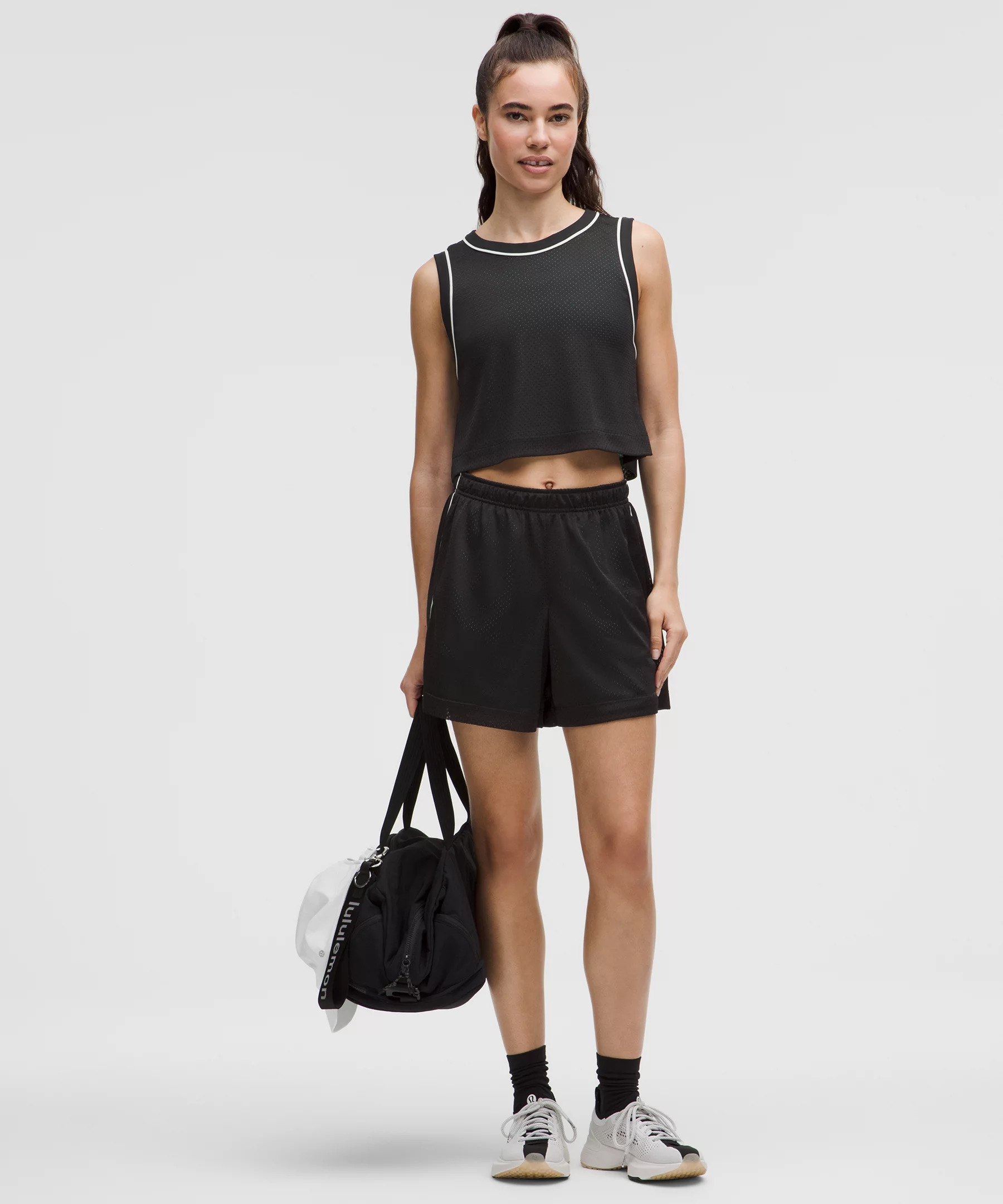 Double-Layered Mesh Mid-Rise Short 5" - 2