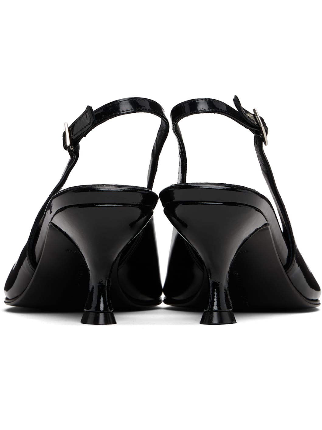 Black Slingback 40mm heels - 2