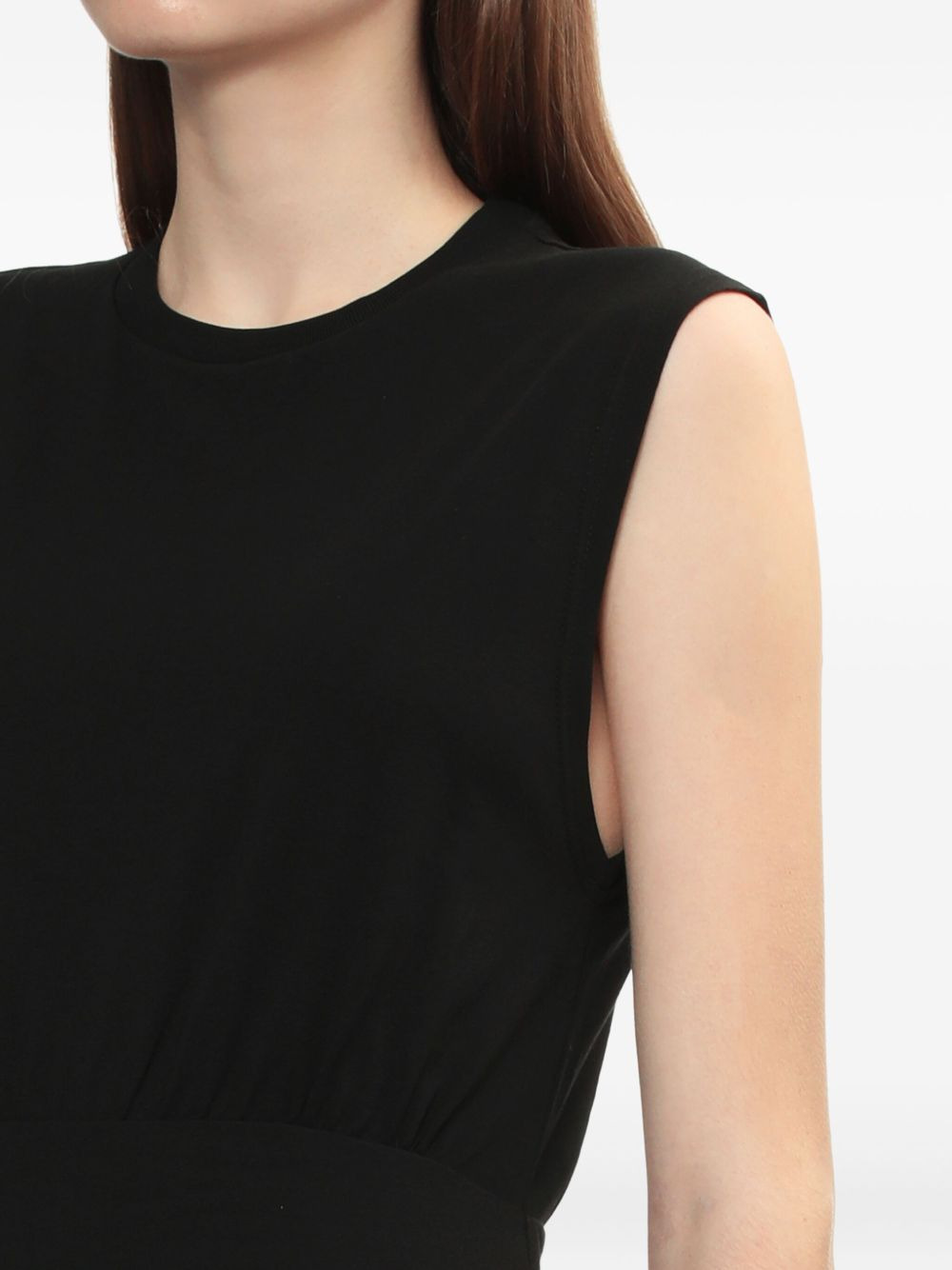 sleeveless pleated maxi dress - 5