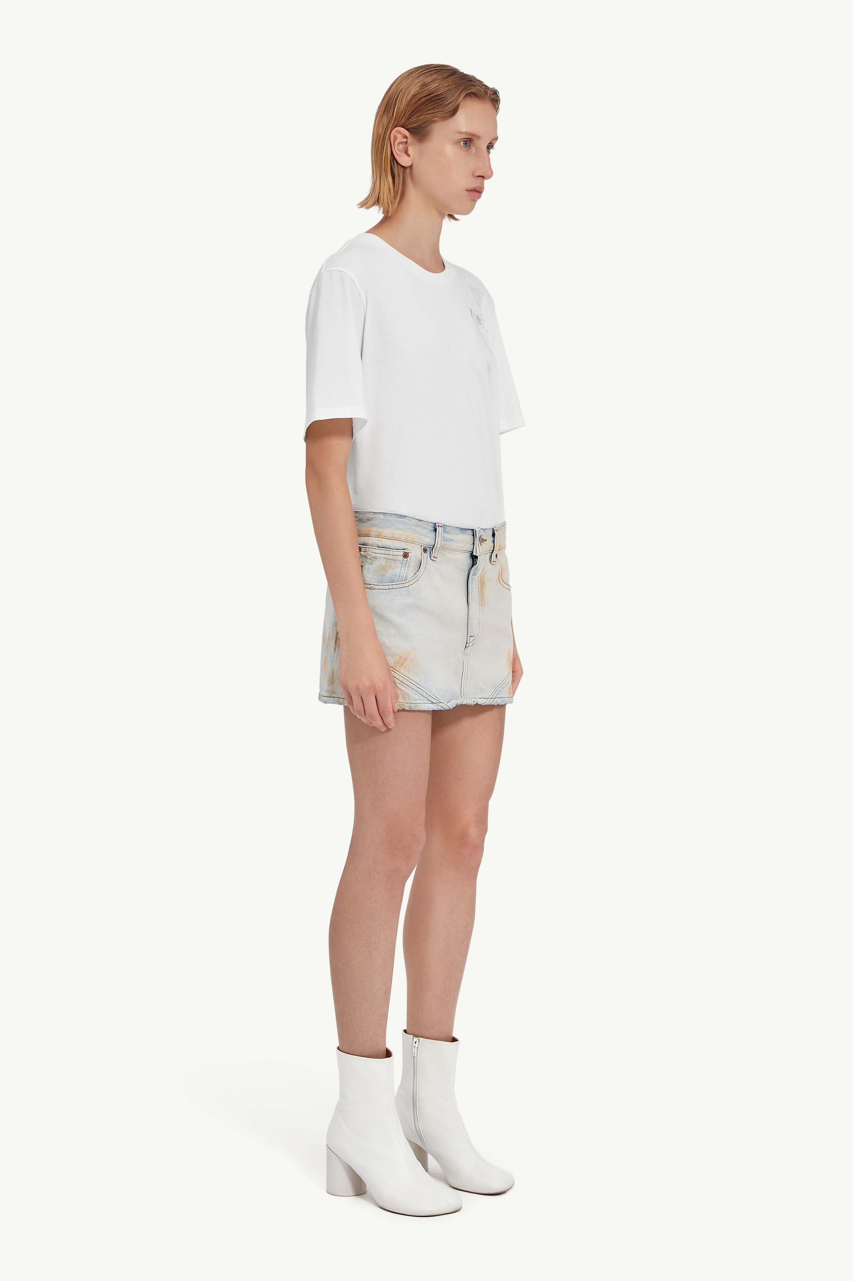 Denim mini skirt - 3
