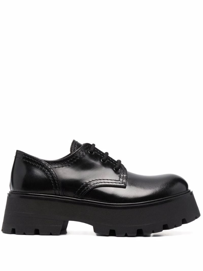 Alexander McQueen patent leather Derby shoes outlook