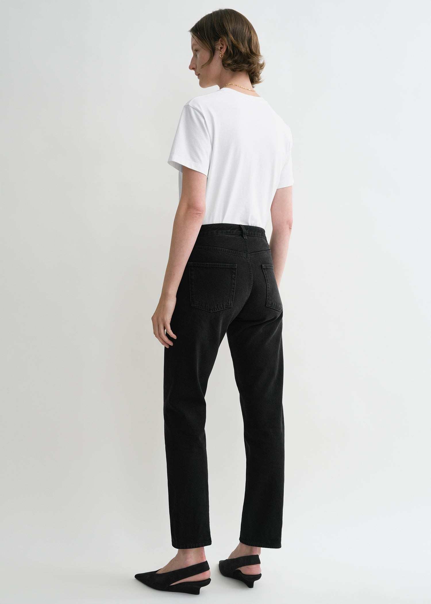 Twisted seam denim faded black - 4