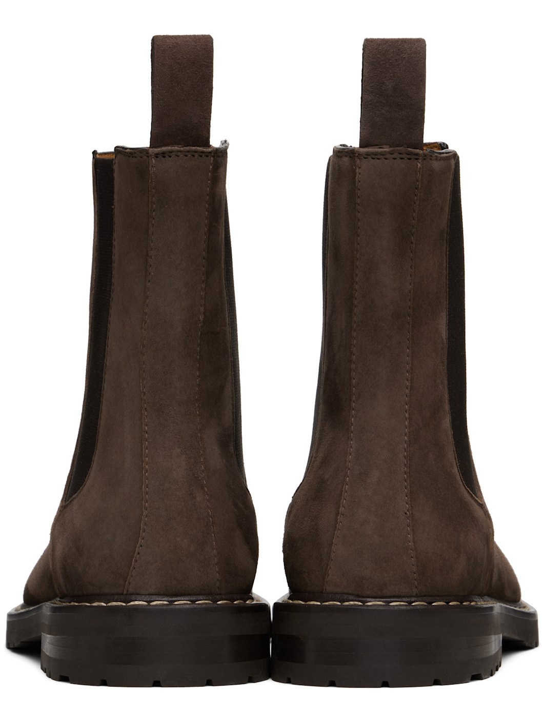 Brown Suede Chelsea Boots - 2