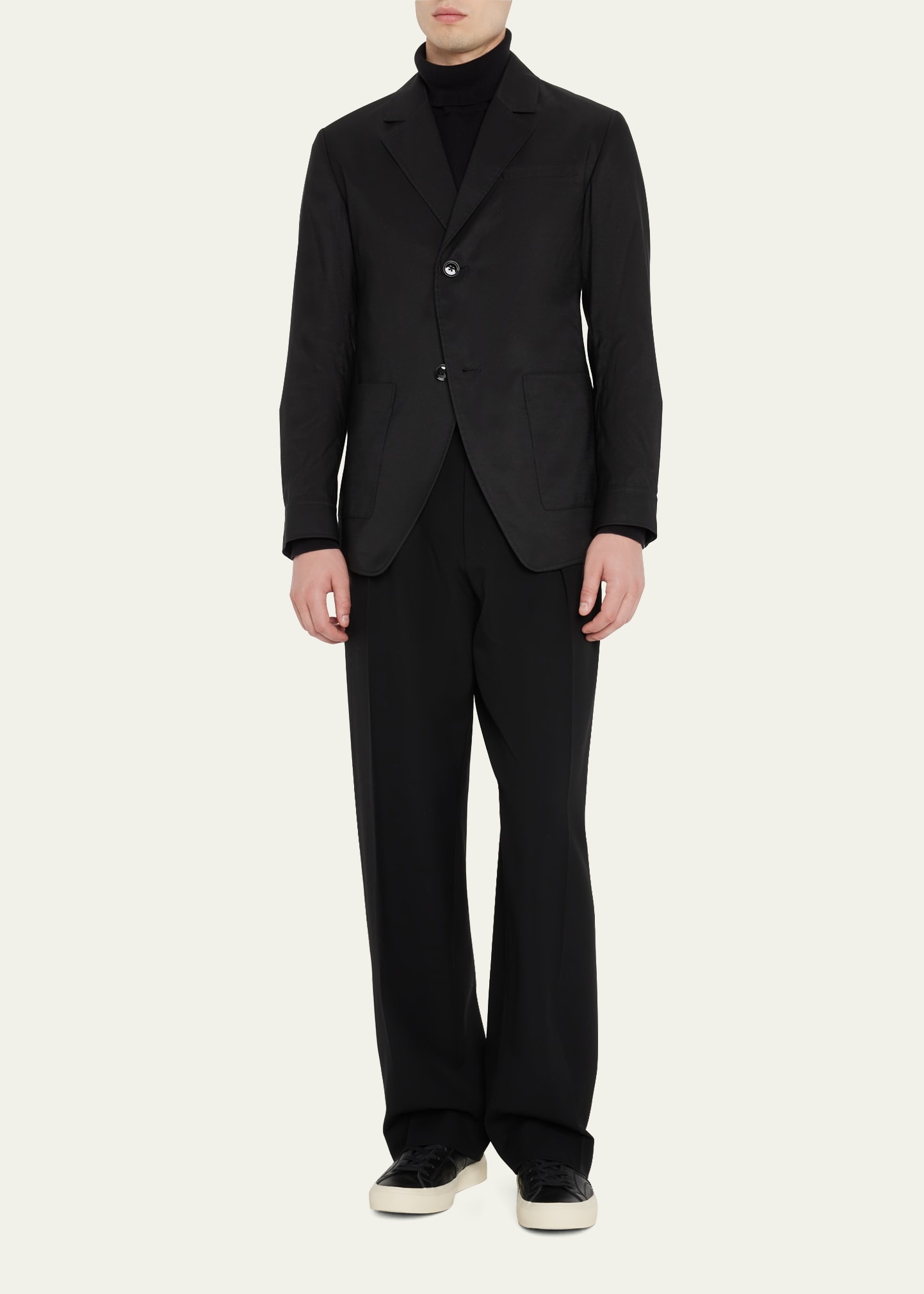 Men's Oversized Solid Sport Jacket - 2