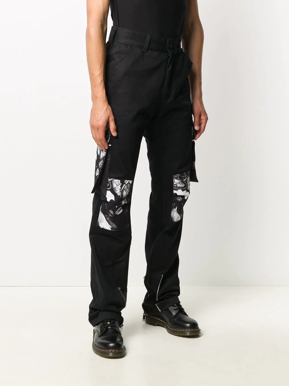 x Wu Tang photo-print trousers - 3