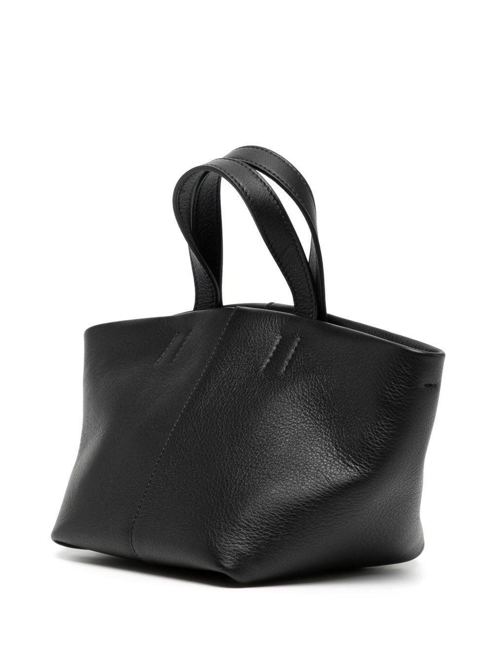 mini Tulipano leather tote bag - 3