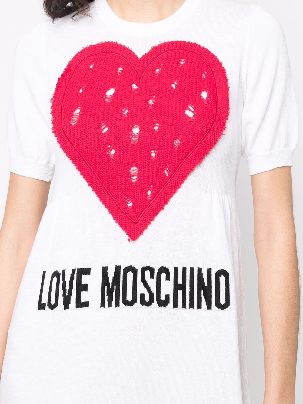 logo-print T-shirt dress - 5