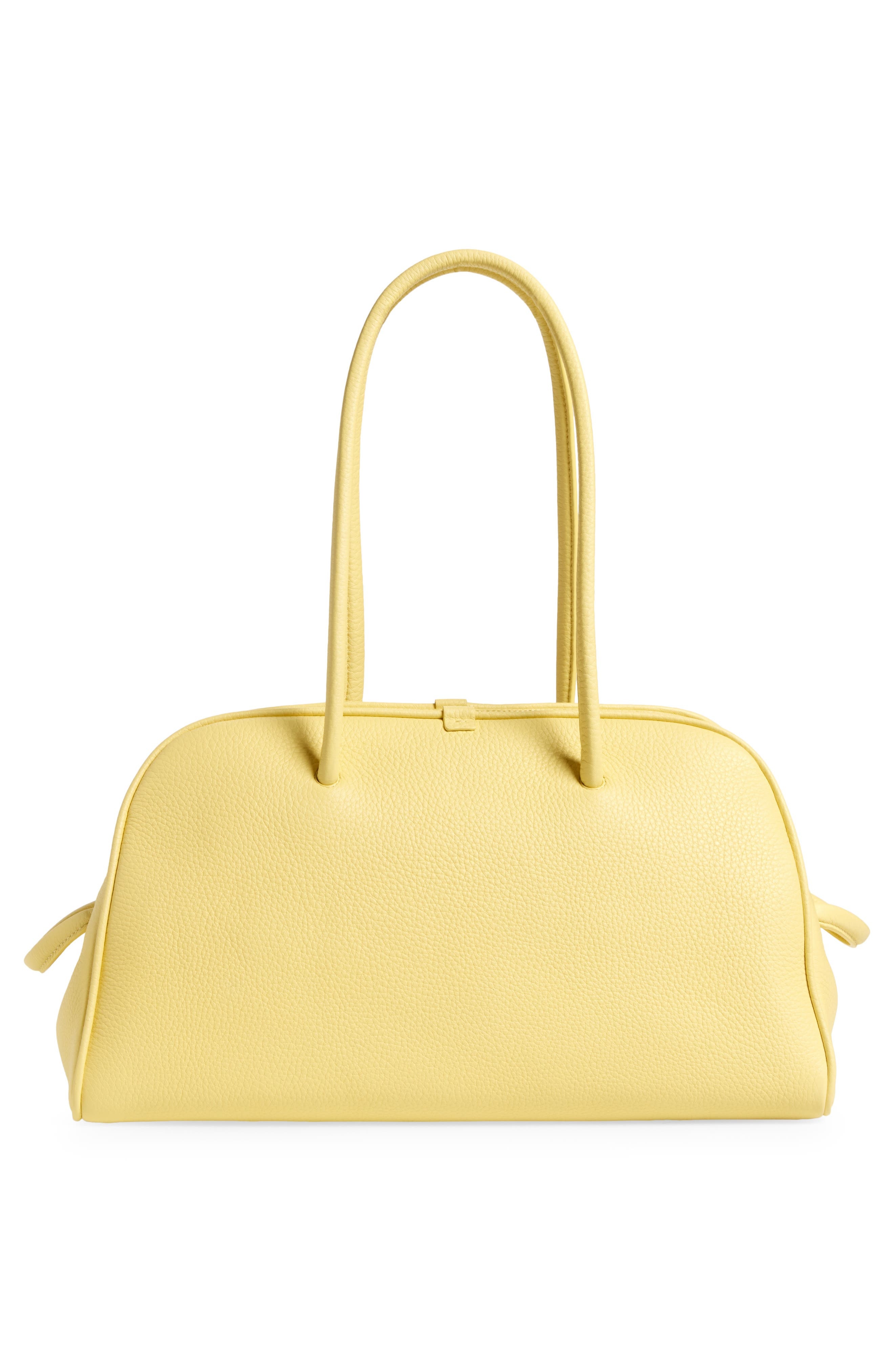 Jacquemus Le Turismo Leather Bowling Bag in Light Yellow at Nordstrom - 4