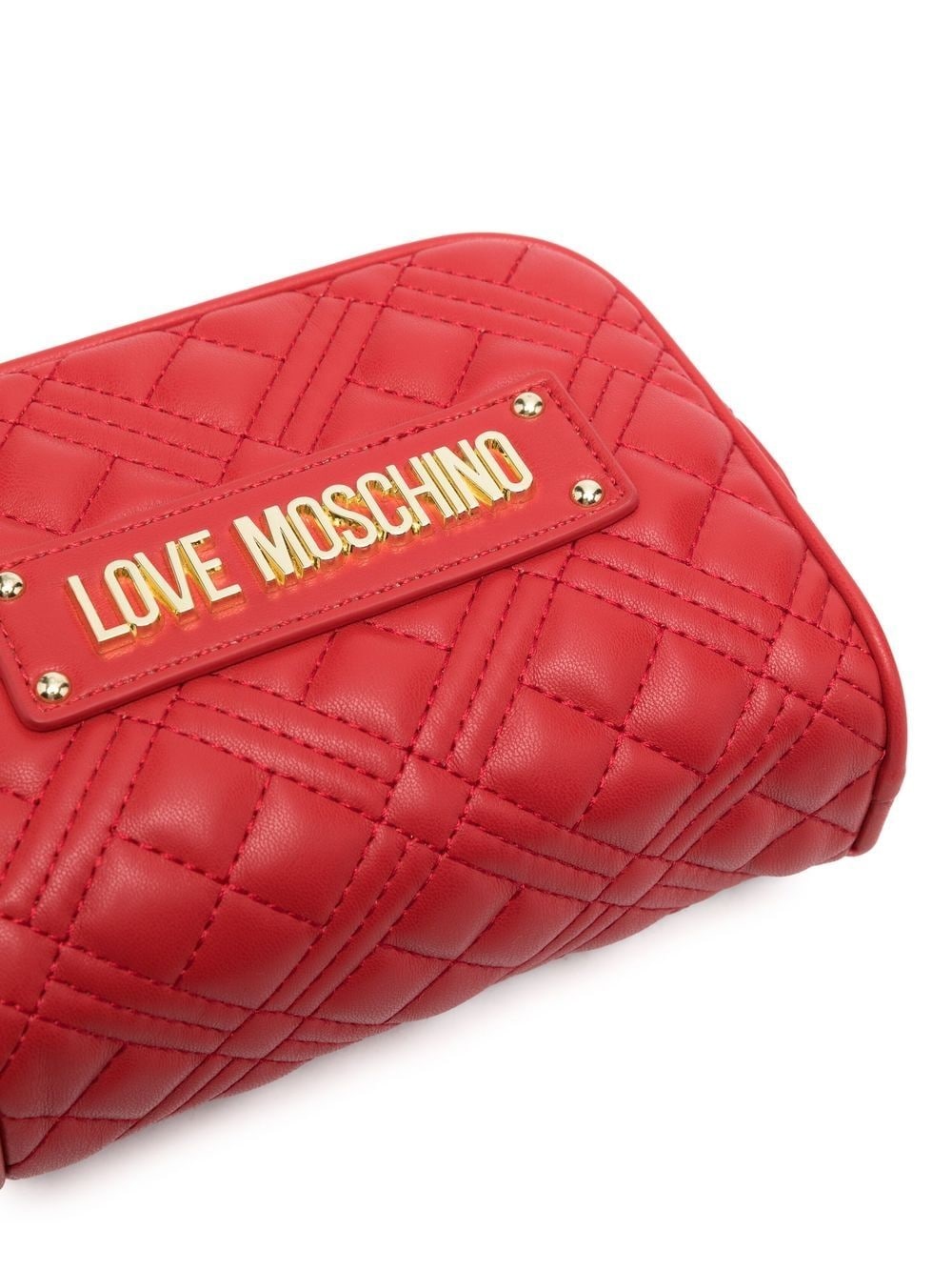 logo-lettering quilted crossbody bag - 4