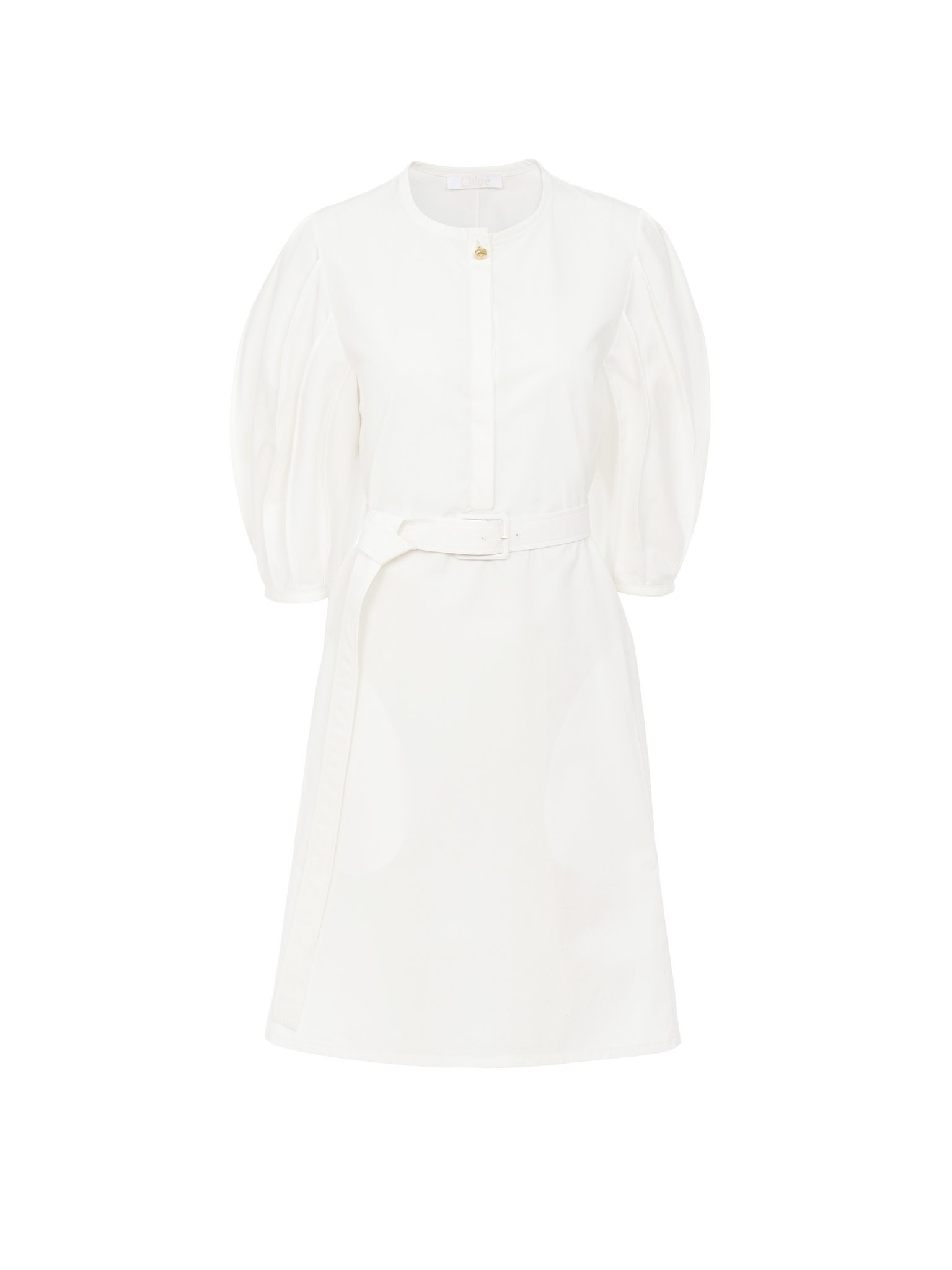 BELTED SHIRT DRESS - 1
