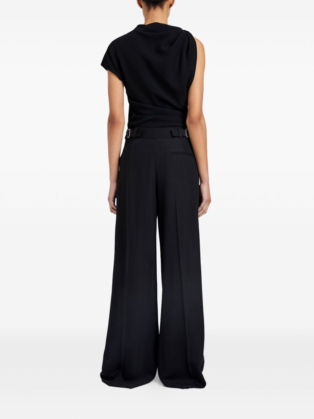 pleated palazzo pants - 4