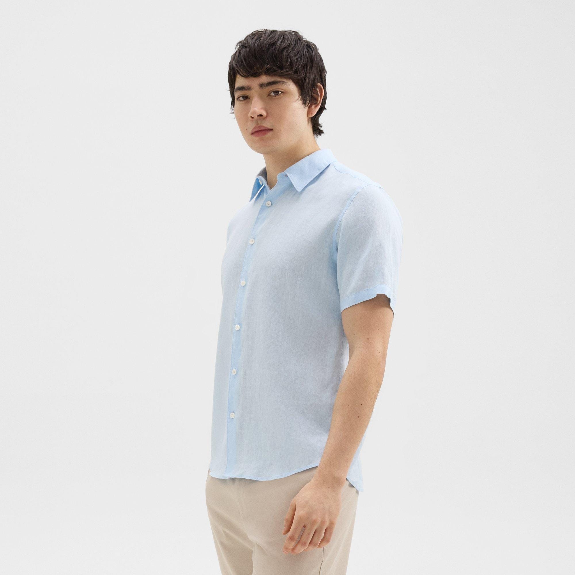 Irving Short-Sleeve Shirt in Relaxed Linen - 3