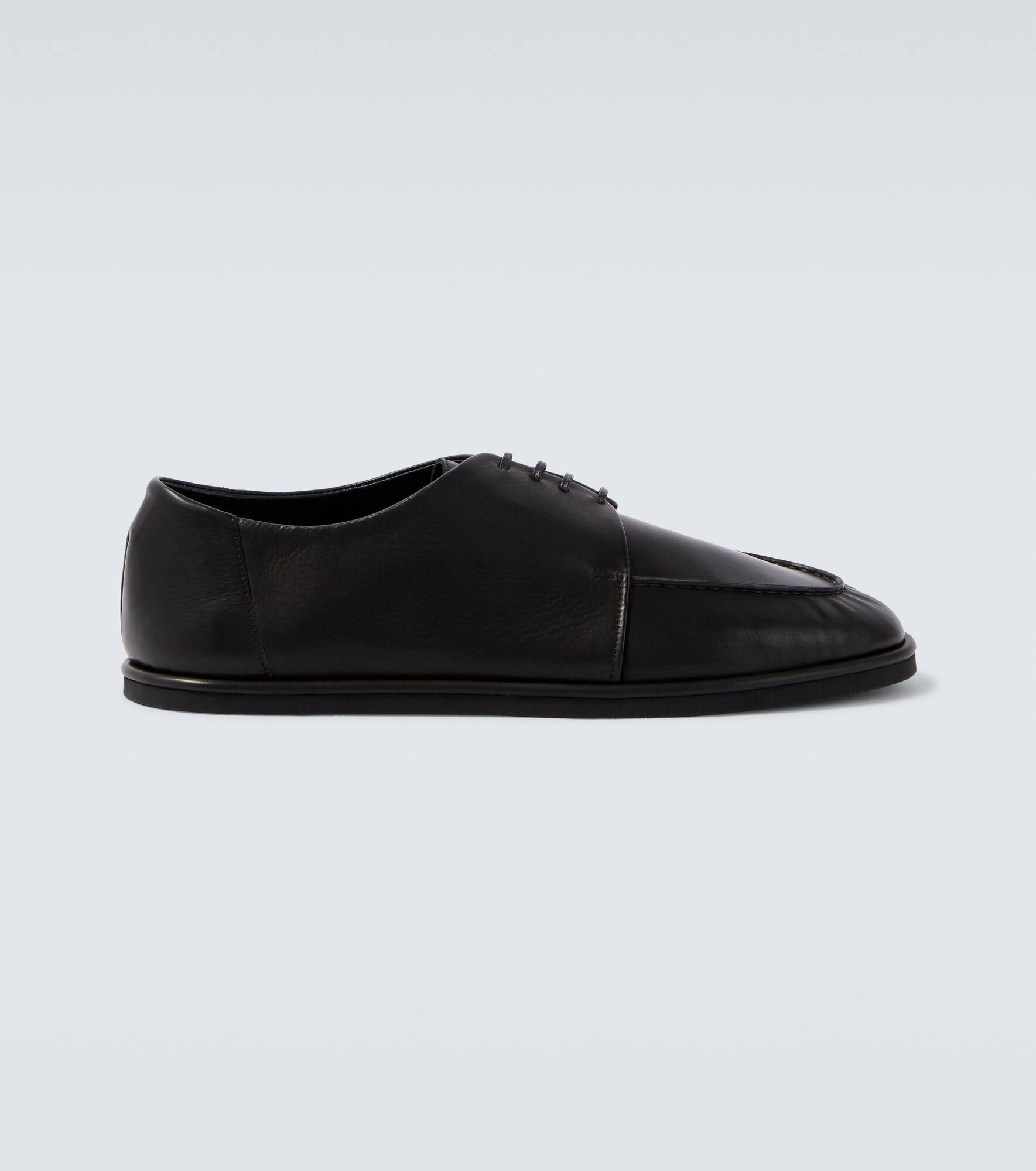 Leather lace-up shoes - 1