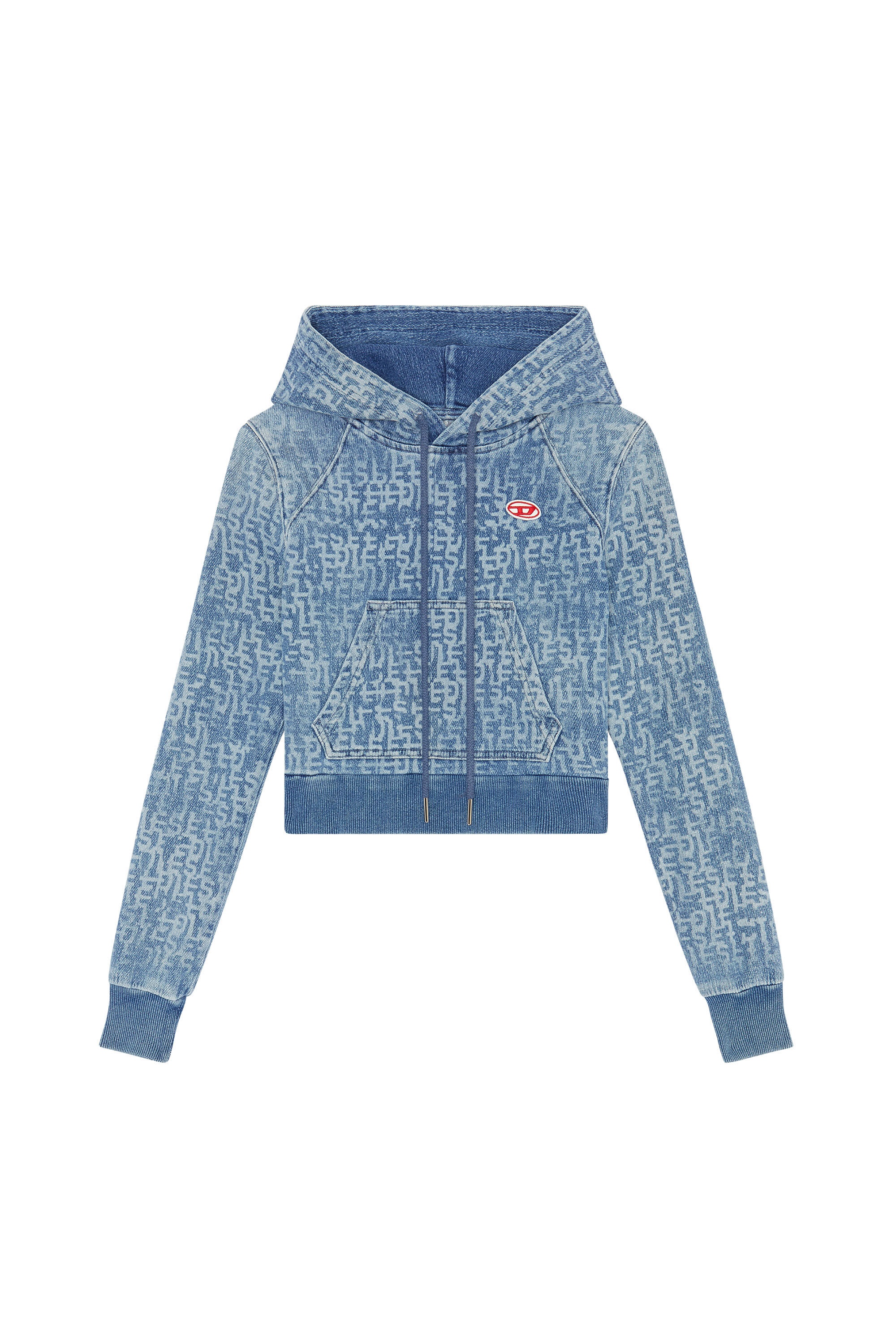 D-ANGY TRACK DENIM HOODIE - 1