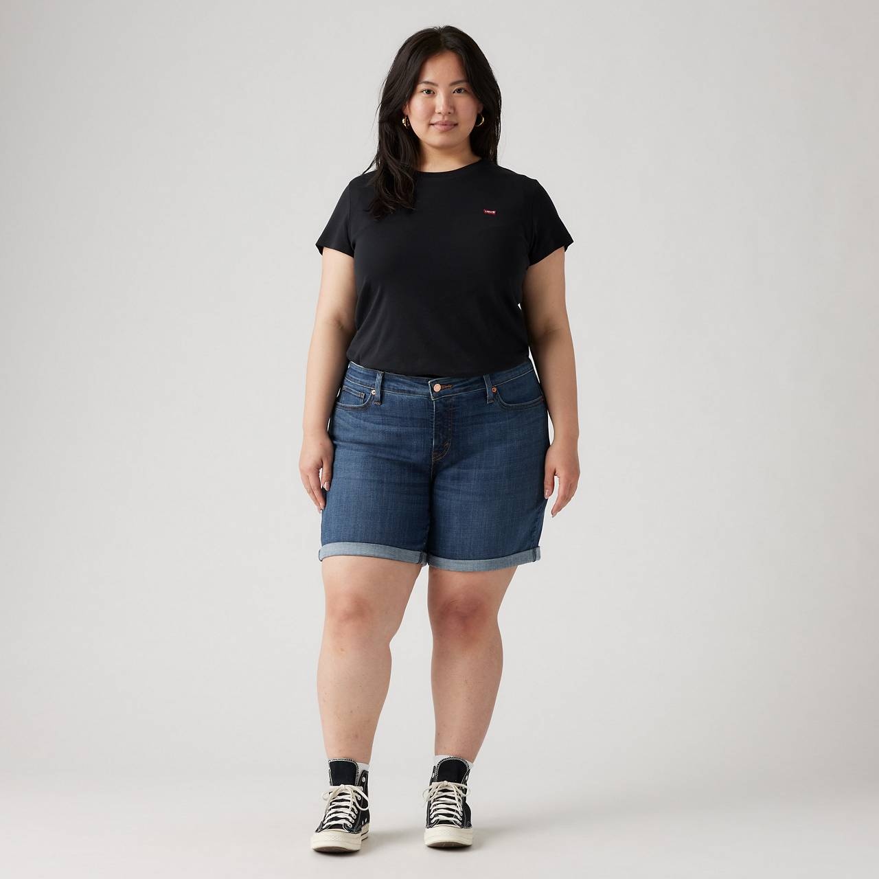 MID LENGTH WOMEN'S SHORTS (PLUS SIZE) - 2
