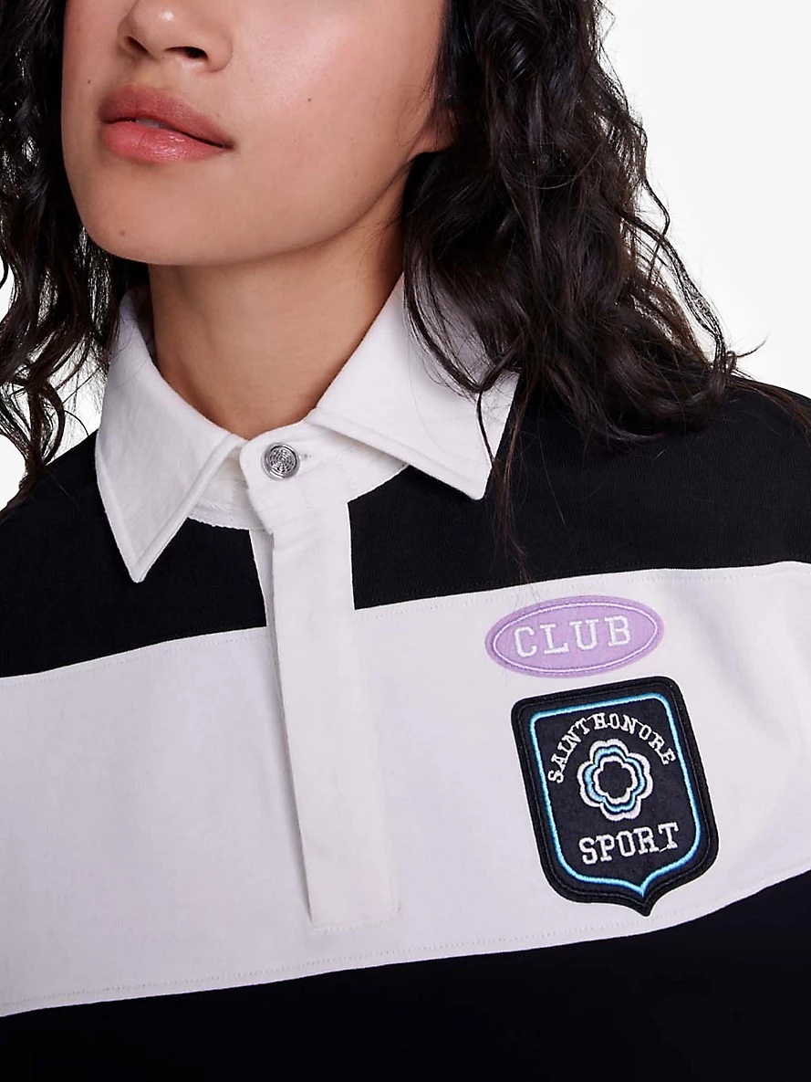 Logo-embroidered striped cotton polo shirt - 5