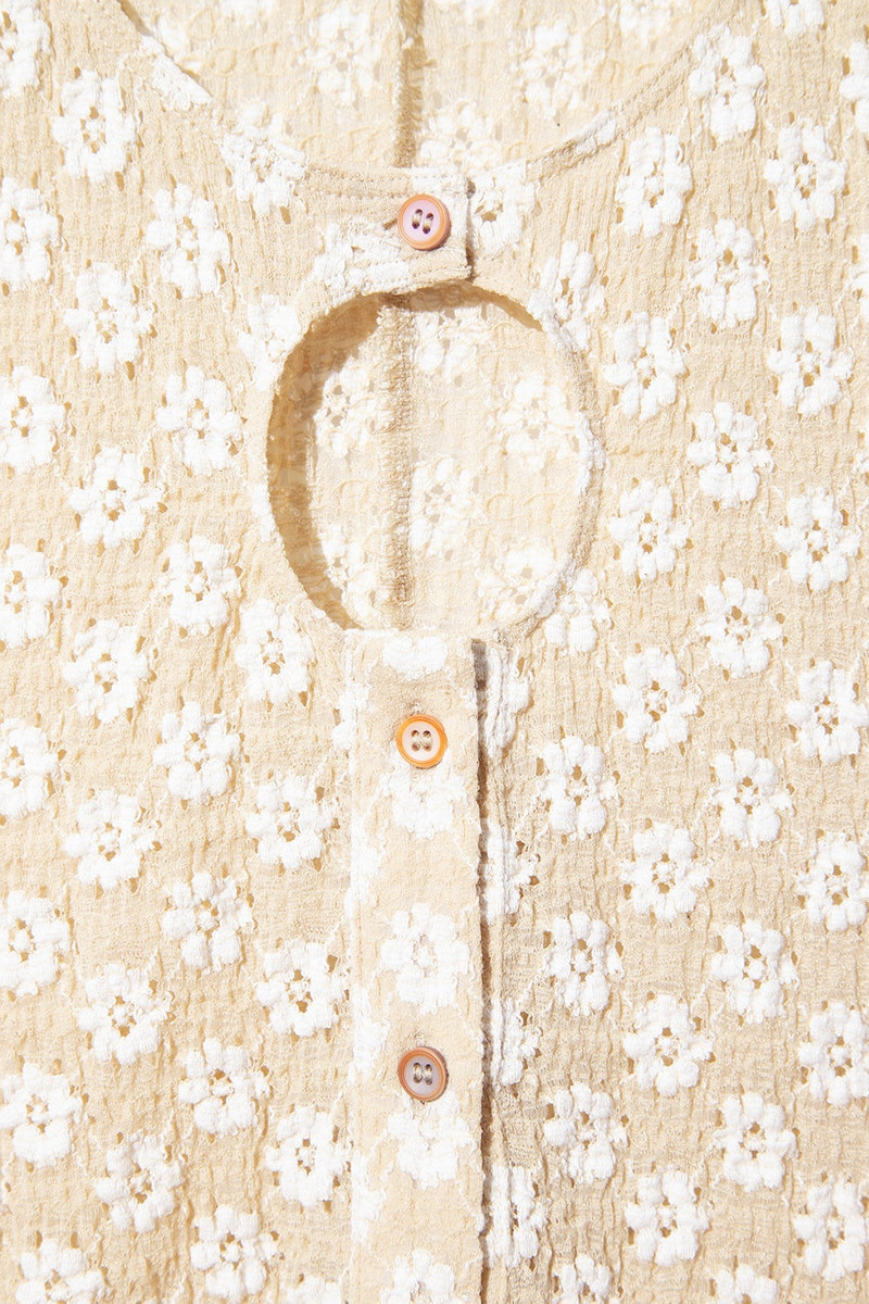 RUBI CARDIGAN BEIGE FLORAL LACE 5