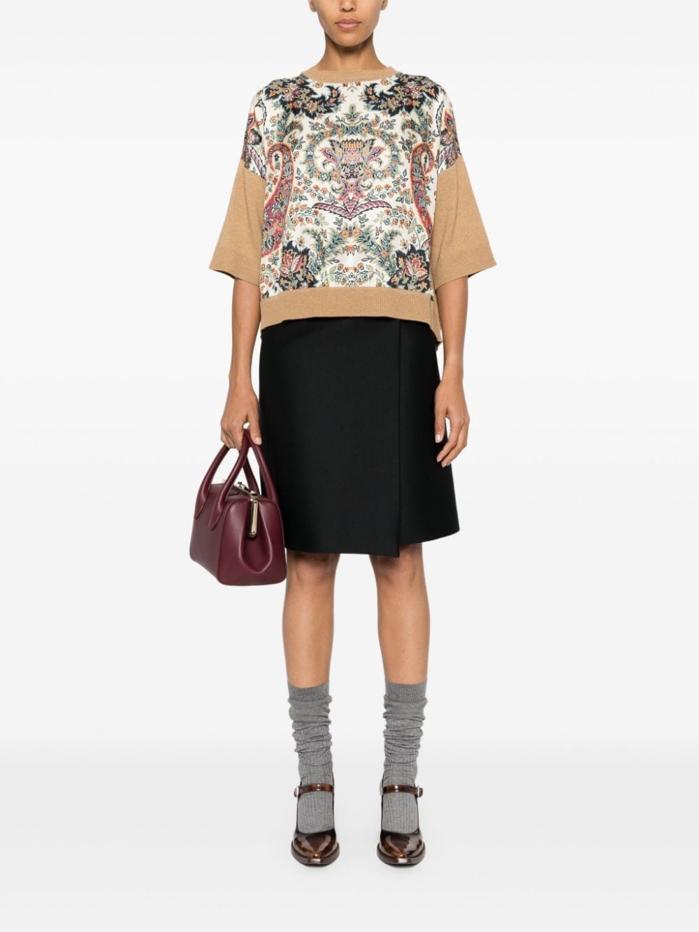 floral-print jumper - 2
