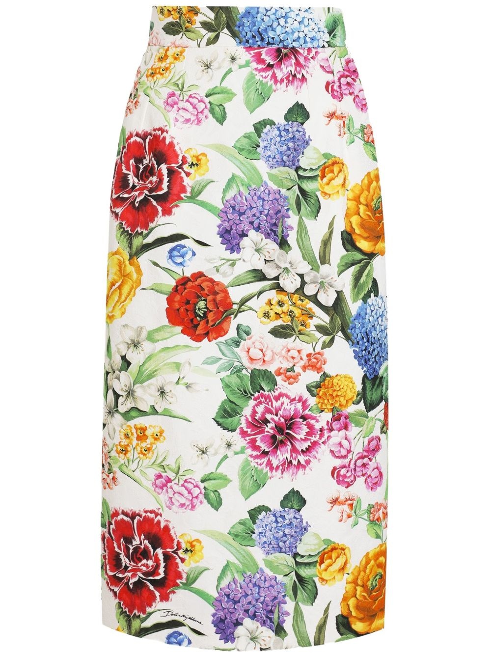 Dolce & Gabbana floral-print midi skirt | REVERSIBLE