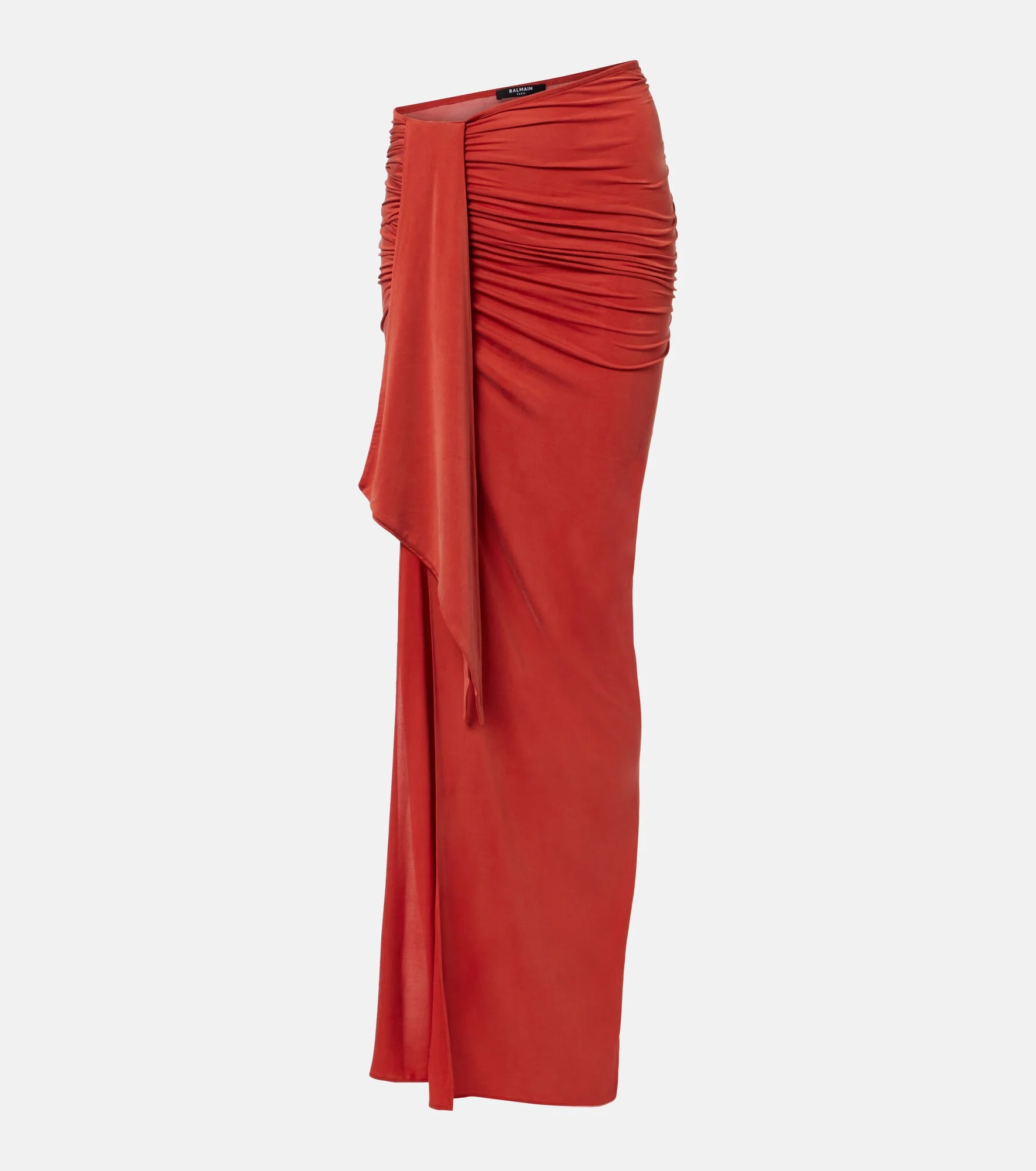 Draped jersey maxi skirt - 1