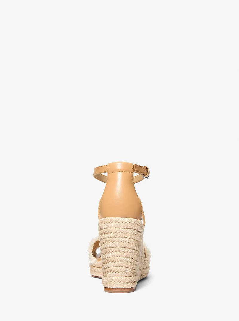 Mandy Linen Wedge Sandal 3