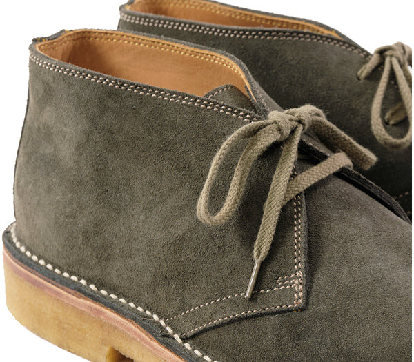 LK-019 Military Desert Boot Japanese Suede Olive - 7