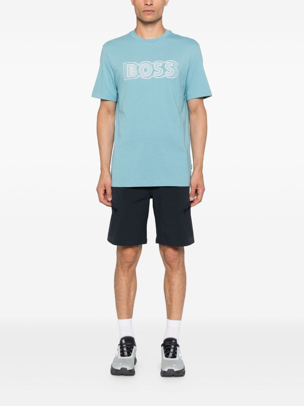logo-embroidered T-shirt - 2