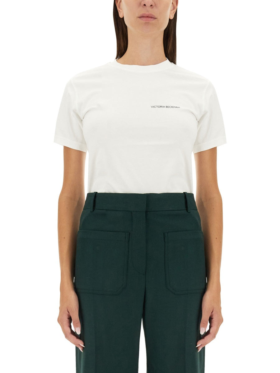 Victoria Beckham Women T-Shirt With Logo - 1