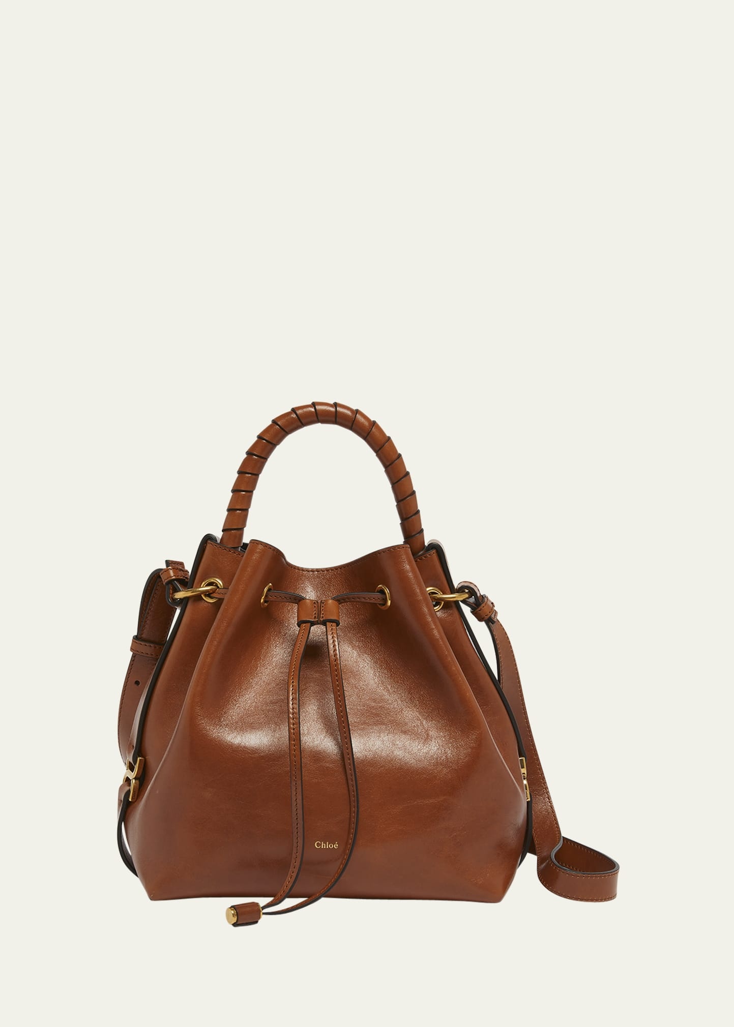 Marcie Bucket Bag in Shiny Calfskin - 1