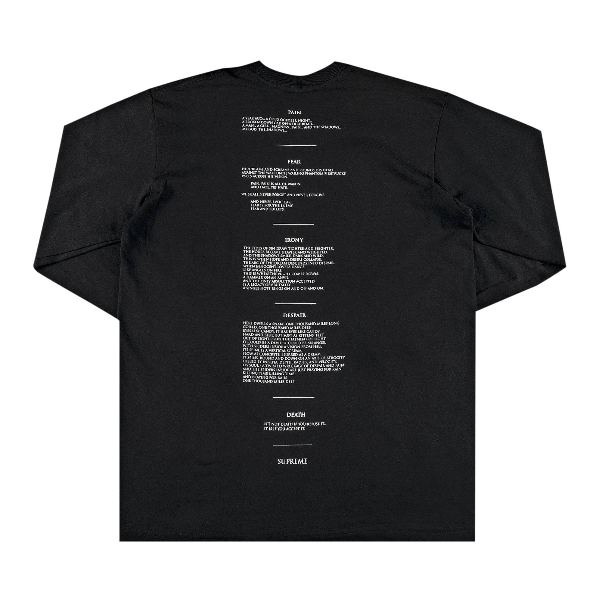 Supreme x The Crow Long-Sleeve Tee 'Black' - 2